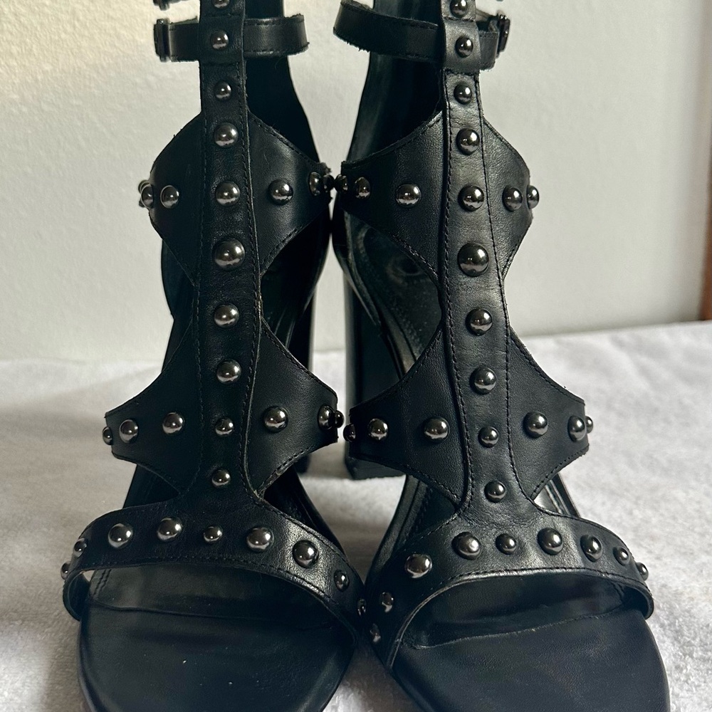 Gianni Bini Black Studded Heels